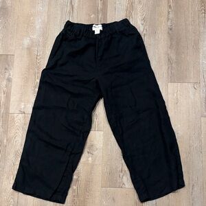 Cynthia Rowley Black Linen Pants